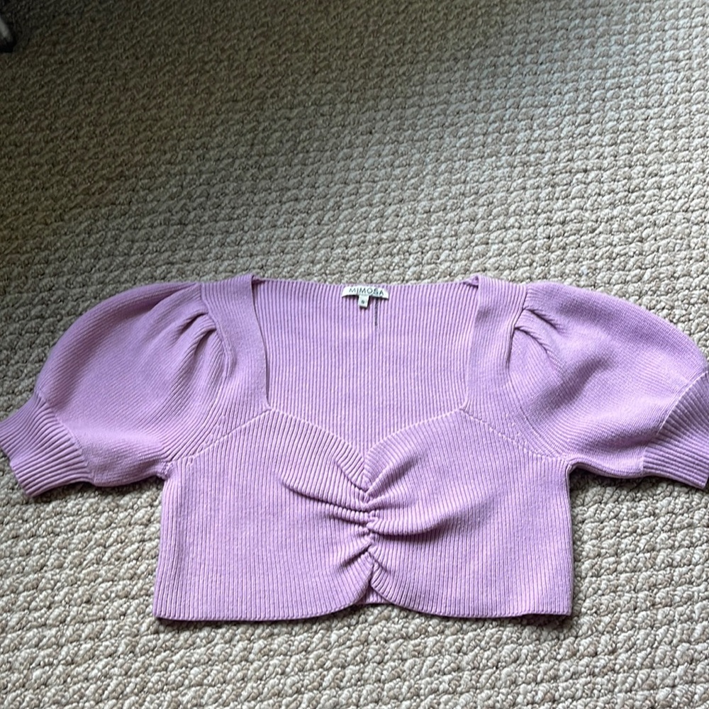 Soft knit cropped top